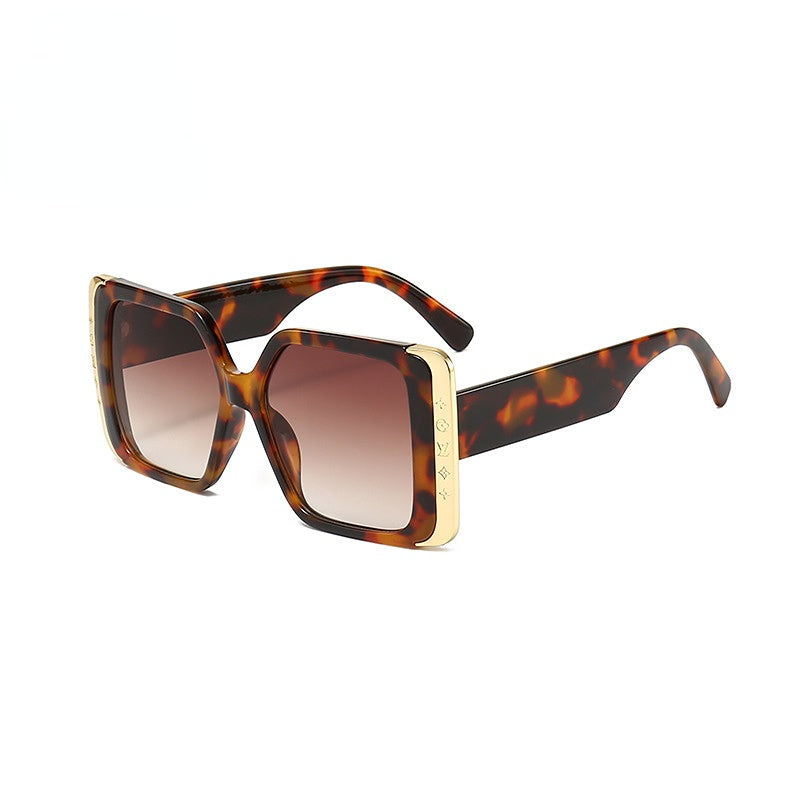 Wholesale PC Large Frame Gradient Film UV Protection Women Sunglasses